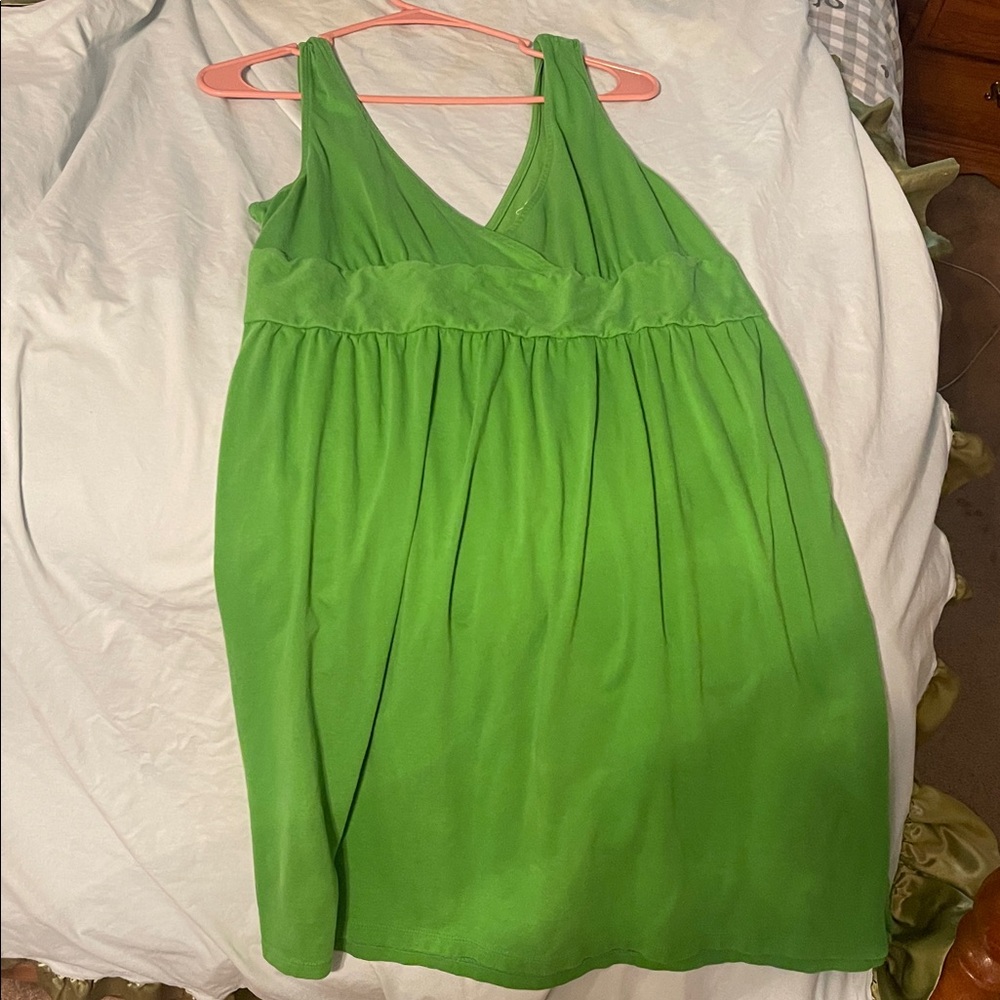 Old Navy Bright Green V-Neck dress